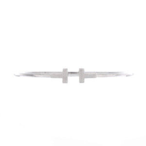 Tiffany & Co. Narrow T Wire Bracelet 18K White Gold